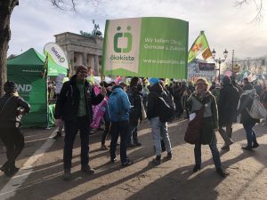 Ökokisten-Demo in Berlin